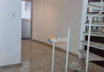 Apartamento duplex com 1 dormitório à venda, 60 m² por r$ 260.000,00 - gonzaguinha - são vicente/sp