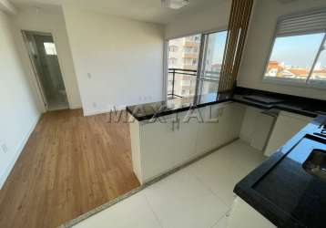 Apartamento para locação, na parada inglesa de 34m², com um dormitório, duas sacada e sala.