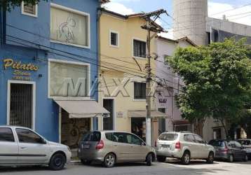 Sobrado comercial, 1 vaga, 4  salas e cozinha. em região nobre, de fluxo, em pinheiros.