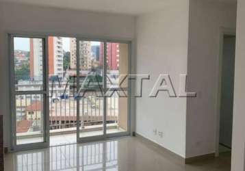 Apartamento 62m² para alugar na parada inglesa, 2 dormitórios, sala com varanda e 1 vaga.