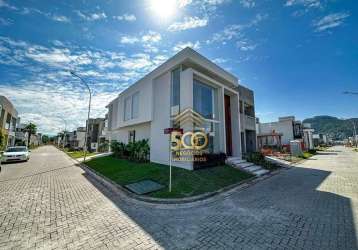 Casa com 3 dormitórios para alugar, 170 m² por r$ 6.681,67/mês - bairro deltaville - biguaçu/sc