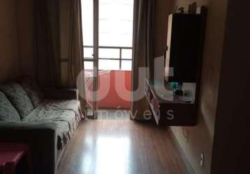 Apartamento com 3 quartos à venda na rua professora urana gomes barros, 390, recanto do sol i, campinas, 60 m2 por r$ 265.000