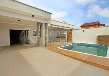 Casa à venda com piscina e 3 quartos em peruíbe, no bairro estancia sao jose