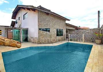 Casa à venda com piscina e 4 quartos em peruíbe, no bairro balneario florida