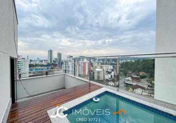 Cobertura com 3 suítes à venda, 139 m² por r$ 1.140.703 - velha - blumenau/sc