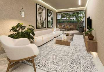 Maravilhoso apartamento frente ao mar em camboinha com 104m², 3 suítes, varanda e área de lazer perfeita. a partir de r$ 1.279.200,00