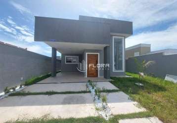 Casa com 3 dormitórios à venda, 140 m² por r$ 499.000 - pindobas - maricá/rj