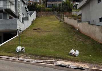 Terreno em condomínio para venda em santana de parnaíba, tamboré