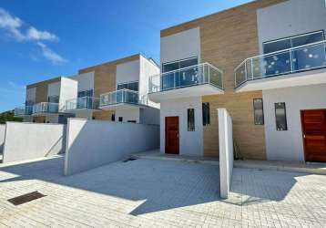 Casa em condomínio para venda em cabo frio, parque balneário são francisco, 2 dormitórios, 2 suítes, 3 banheiros, 2 vagas