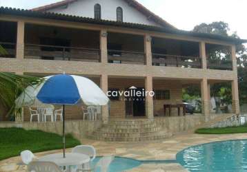 Casa com 5 dormitórios à venda, 750 m² por r$ 1.500.000,00 - retiro - maricá/rj