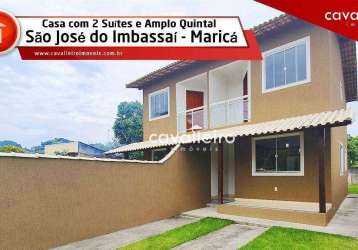 Casa no centro de são josé do imbassaí - maricá/rj