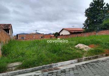 Terreno à venda, 420 m² por r$ 165.000,00 - centro - maricá/rj