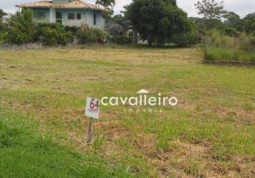 Terreno à venda em condomínio, 1190 m² - ubatiba - maricá/rj