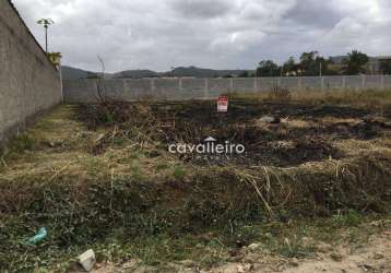 Terreno à venda, 450 m² por r$ 90.000,00 - bosque fundo - maricá/rj