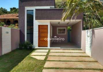 Casa com 2 dormitórios à venda, 114 m² por r$ 750.000,00 - recanto de itaipuaçu - maricá/rj