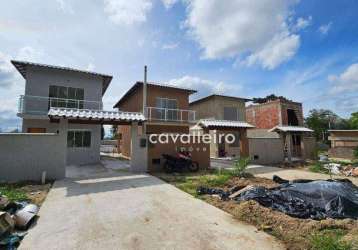 Casa com 2 dormitórios à venda, 83 m² - colinas - maricá/rj