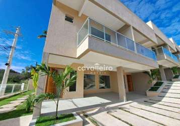 Casa com 3 dormitórios à venda, 110 m² por r$ 480.000 - manu manuela - maricá/rj