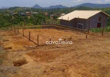 Terreno à venda, 360 m² por r$ 85.000,00 - jacaroá - maricá/rj