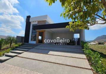 Casa condomínio alphaville 1, piscina, área gourmet, com 3 dormitórios à venda, 182 m² por r$ 1.100.000 -  maricá/rj