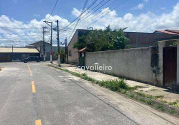 Terreno comercial e multifamiliar à venda, 414 m² por r$ 250.000 - caxito - maricá/rj