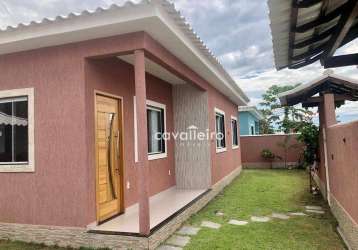 Casa com 3 dormitórios à venda, 135 m² por r$ 440.000,00 - jaconé (ponta negra) - maricá/rj