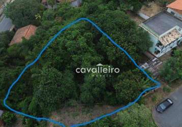 Terreno com vista maravilhosa, com 524 m², à venda por r$ 150 mil, ponte preta, maricá - rj