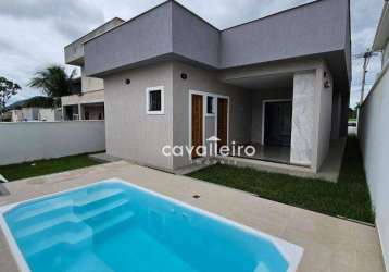 Casa com 3 dormitórios à venda, 107 m² por r$ 569.000,00 - pindobas - maricá/rj