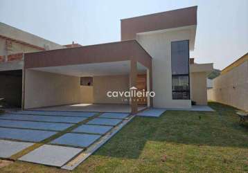 Casa condomínio pedra de inoã, com 3 dormitórios à venda, 115 m² por r$ 890.000 - cajueiros (itaipuaçu) - maricá/rj