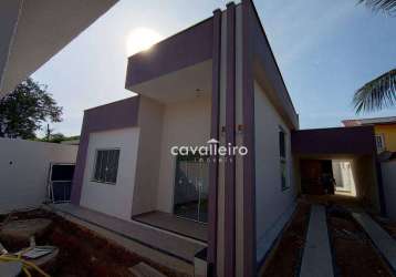 Casa com 3 dormitórios à venda, 131 m² por r$ 850.000,00 - jardim atlântico oeste (itaipuaçu) - maricá/rj