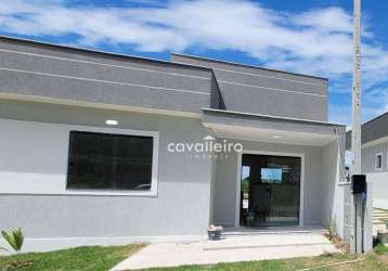 Casa com 2 dormitórios à venda, 65 m² por r$ 370.000,00 - caxito - maricá/rj