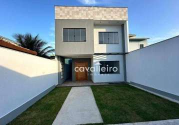 Casa com 4 dormitórios à venda, 150 m² - jardim atlântico central (itaipuaçu) - maricá/rj