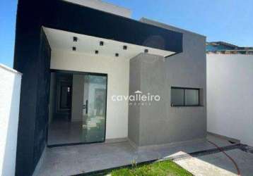 Casa com 3 dormitórios à venda, 115 m² por r$ 420.000,00 - são josé do imbassaí - maricá/rj