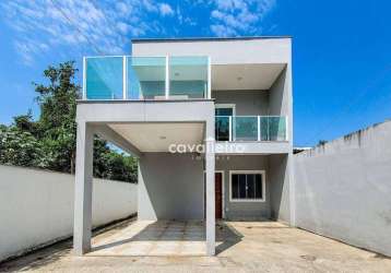 Casa com 4 dormitórios à venda, 354 m² por r$ 900.000,00 - condado de maricá - maricá/rj