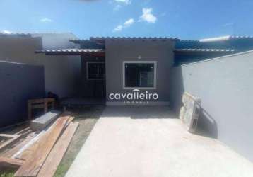 Casa com 2 dormitórios à venda, 74 m² por - bananal (ponta negra) - maricá/rj