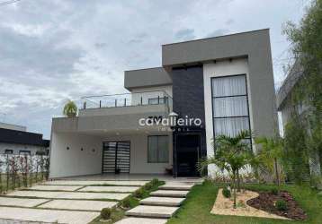 Casa mobiliada com piscina, sauna, área gourmet, hidro &amp; 4 quartos no alphaville maricá 1!