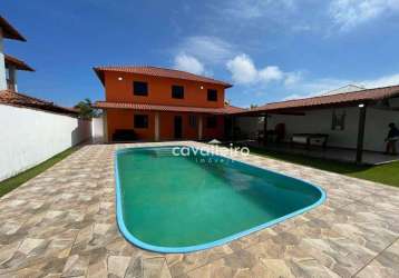 Casa com 3 dormitórios à venda, 257 m² por r$ 480.000,00 - jaconé (ponta negra) - maricá/rj