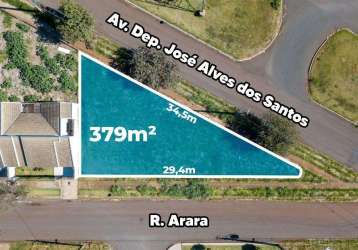 Terreno à venda em maringá, jardim everest, com 379.55 m²