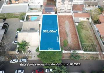 Terreno à venda em maringá, zona 05, com 538 m²