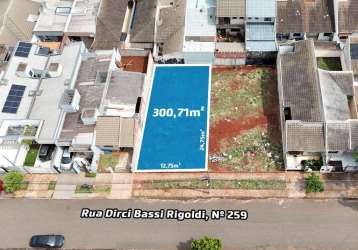 Terreno à venda em maringá, jardim colina verde, com 300.71 m²