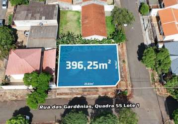 Terreno à venda em maringá, jardim monte carlo, com 396.25 m²