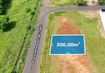 Terreno à venda em maringá, conjunto residencial ney braga, com 300 m², jardim santa cruz