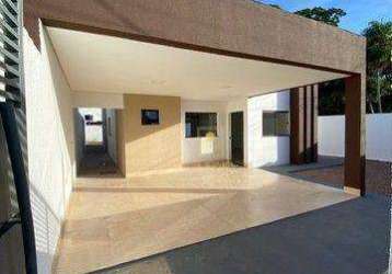 Casa com 3 quartos sendo 2 suites, à venda, 123 m² por r$ 600.000 - parque universitário - cuiabá/mt