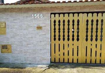 Casa para venda em itanhaém, nova itanhaém, 1 dormitório, 1 banheiro, 2 vagas