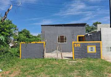 Casa para venda em itanhaém, luizamar mirim, 1 dormitório, 1 banheiro, 2 vagas