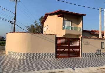 Casa para venda em itanhaém, marrocos, 2 dormitórios, 1 suíte, 3 banheiros, 2 vagas