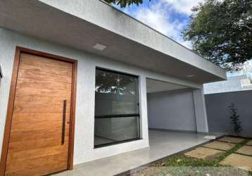 Casa para venda em lagoa santa, shalimar, 3 dormitórios, 1 suíte, 2 banheiros, 3 vagas