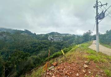 Terreno em nova petrópolis c/ vista para cachoeira, pousada da neve, nova petropolis - rs