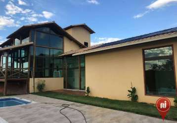 Casa com 5 dormitórios à venda, 330 m² por r$ 1.200.000,00 - condomínio tiradentes - brumadinho/mg