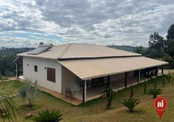 Chácara com 4 dormitórios à venda, 3900 m² por r$ 1.250.000,00 - condomínio quintas do rio manso - brumadinho/mg