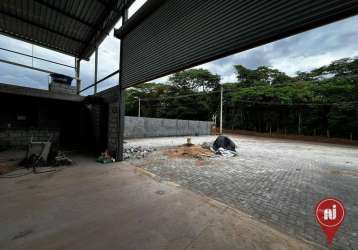 Galpão para alugar, 500 m² por r$ 15.000,00/mês - córrego do barro - brumadinho/mg